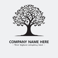 Obraz premium Tree Silhouette Logo Company Design Illustration Vector Graphic Image