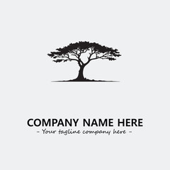 Obraz premium Tree Silhouette Logo Company Design Illustration Vector Graphic Image