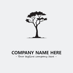 Obraz premium Tree Silhouette Logo Company Design Illustration Vector Graphic Image