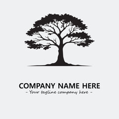Obraz premium Tree Silhouette Logo Company Design Illustration Vector Graphic Image