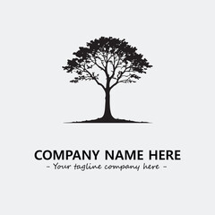 Obraz premium Tree Silhouette Logo Company Design Illustration Vector Graphic Image