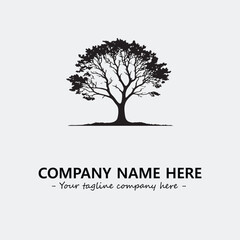 Obraz premium Tree Silhouette Logo Company Design Illustration Vector Graphic Image