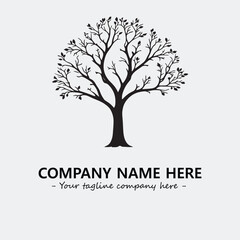 Obraz premium Tree Silhouette Logo Company Design Illustration Vector Graphic Image
