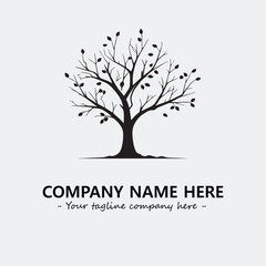 Obraz premium Tree Silhouette Logo Company Design Illustration Vector Graphic Image