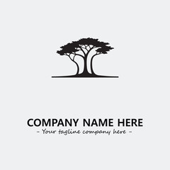 Obraz premium Tree Silhouette Logo Company Design Illustration Vector Graphic Image