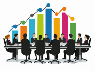  full-shot of a a person collaborating on a project sitting in a conference room with colleagues,1