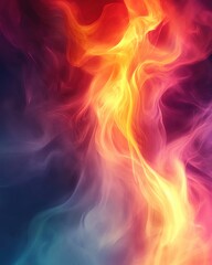 Fototapeta premium Vibrant and dynamic abstract flame design.
