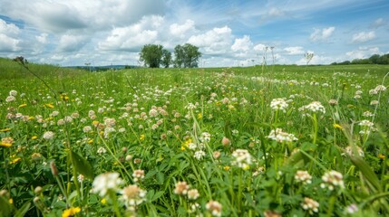 Cover crops growing on regenerative farmland
