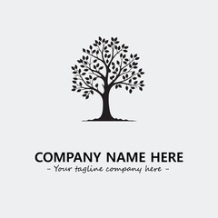 Tree Silhouette Logo Company Design Illustration Vector Graphic Image