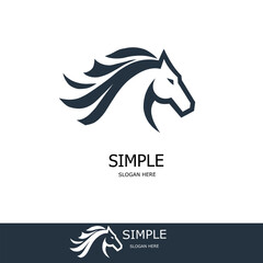 Minimalist Horse Head Logo Design Elegant and Powerful Animal Symbol