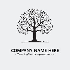 Obraz premium Tree Silhouette Logo Company Design Illustration Vector Graphic Image