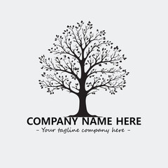 Obraz premium Tree Silhouette Logo Company Design Illustration Vector Graphic Image