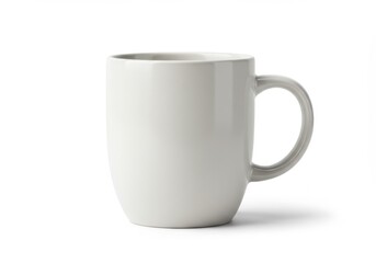 Elegant White Ceramic Coffee Mug Simple Design Modern Kitchenware cup tea home grey drink style