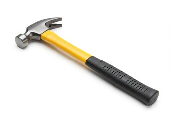Yellow Hammer Tool Construction Work Repair Home Improvement DIY job fix black metal craft handle