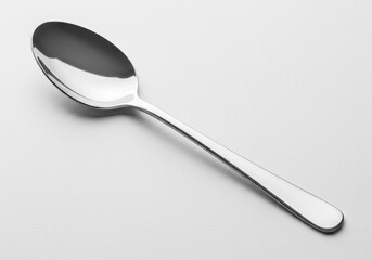 Elegant Stainless Steel Teaspoon Shiny Silverware Utensil Kitchenware Polished Metal Tableware
