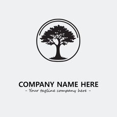 Obraz premium Tree Silhouette Logo Company Design Illustration Vector Graphic Image