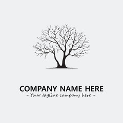 Tree Silhouette Logo Company Design Illustration Vector Graphic Image