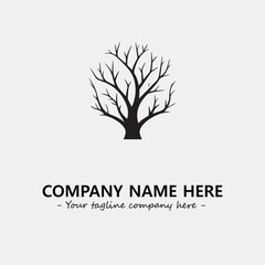 Fototapeta premium Tree Silhouette Logo Company Design Illustration Vector Graphic Image