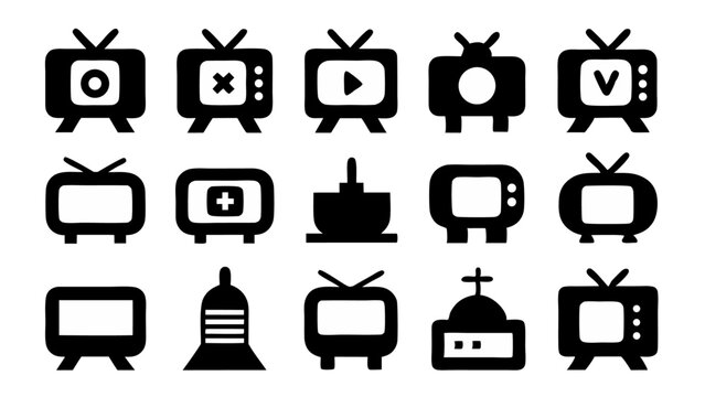 A clean black and white icon set with each symbol designed for distinction and ease of use in projects that require a consistent minimalistic graphic style