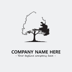 Obraz premium Tree Silhouette Logo Company Design Illustration Vector Graphic Image