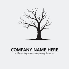 Tree Silhouette Logo Company Design Illustration Vector Graphic Image