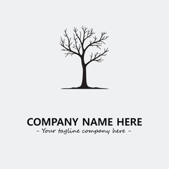 Tree Silhouette Logo Company Design Illustration Vector Graphic Image