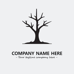Tree Silhouette Logo Company Design Illustration Vector Graphic Image