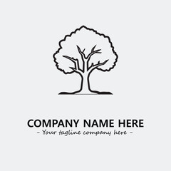 Tree Silhouette Logo Company Design Illustration Vector Graphic Image