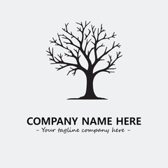 Tree Silhouette Logo Company Design Illustration Vector Graphic Image