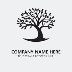 Obraz premium Tree Silhouette Logo Company Design Illustration Vector Graphic Image