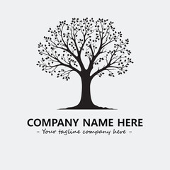 Obraz premium Tree Silhouette Logo Company Design Illustration Vector Graphic Image