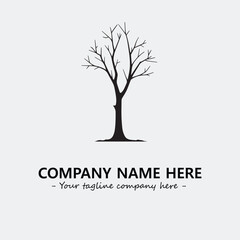Tree Silhouette Logo Company Design Illustration Vector Graphic Image