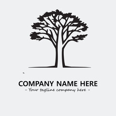 Obraz premium Tree Silhouette Logo Company Design Illustration Vector Graphic Image