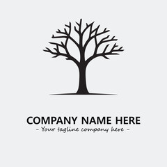 Tree Silhouette Logo Company Design Illustration Vector Graphic Image