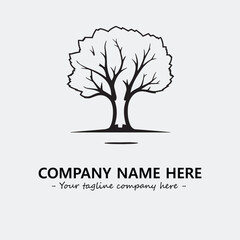 Tree Silhouette Logo Company Design Illustration Vector Graphic Image