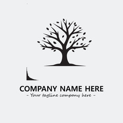 Tree Silhouette Logo Company Design Illustration Vector Graphic Image