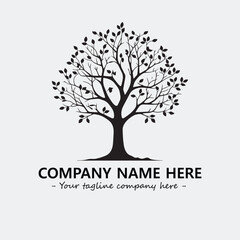 Obraz premium Tree Silhouette Logo Company Design Illustration Vector Graphic Image