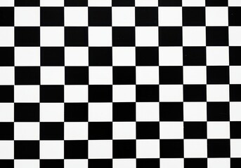 Fototapeta premium Monochrome checkered pattern featuring alternating black and white squares in a symmetrical arrangement