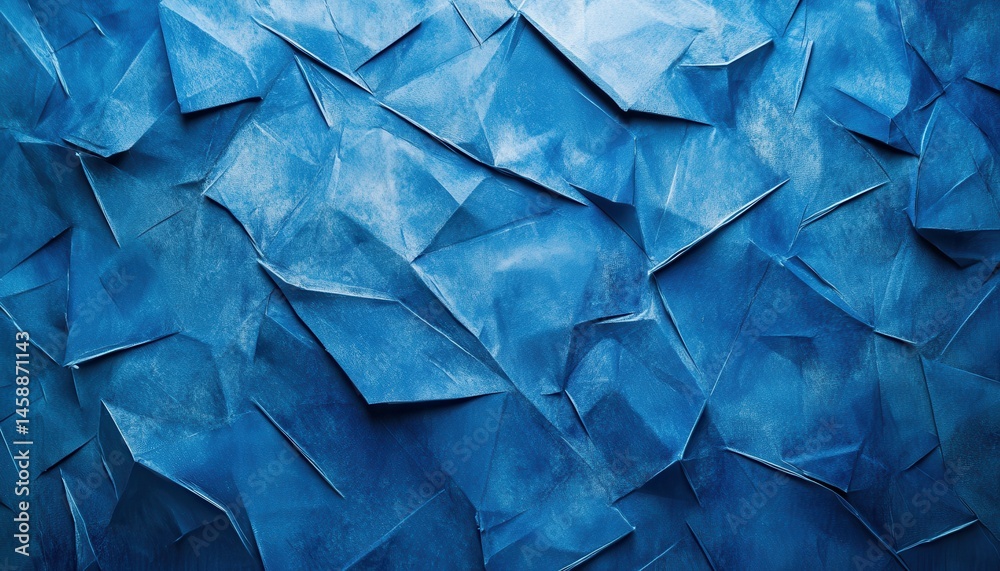 Poster torn edges of blue paper create an abstract textured background with a decorative grunge effect perf