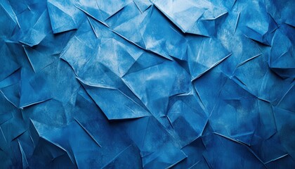 Fototapeta premium Torn Edges of Blue Paper Create an Abstract Textured Background with a Decorative Grunge Effect Perfect for Art and Design Projects