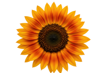 Radiant Sunflower Bloom A Vibrant Burst of Sunshine on Black