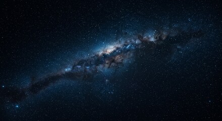 Fototapeta premium Majestic Milky Way Galaxy in Dark Night Sky