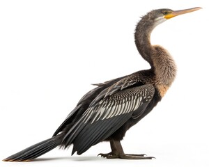 Fototapeta premium anhinga isolated on white background