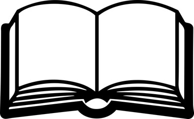 open book outline icon 