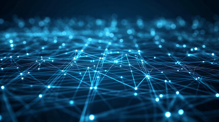 Abstract Digital Network Connection Graphic Design