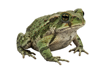 Obraz premium Warty Majesty A Green Toads Portrait