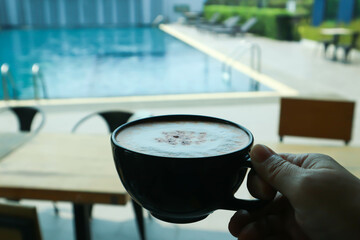 milk tea, Thai tea or Thai milk tee or hot Thai tea or hot milk tea or hot cooffe or hot cappuchino coffee