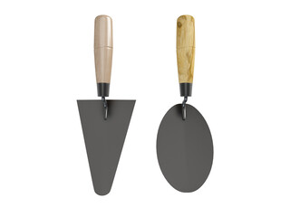 trowel isolated on white