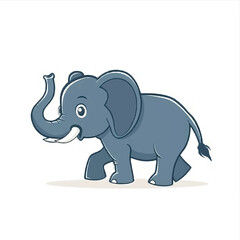 A cute of elephant vector illustration