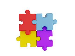 Obraz premium colorful puzzle pieces